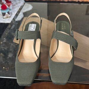 Alex Marie Olive Slingback Heels